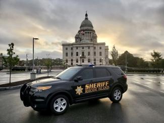 Sheriff's Cruiser next to State House